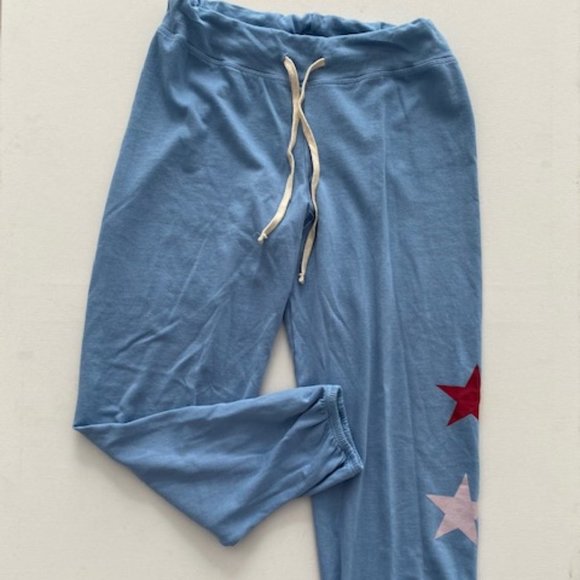 Sundry Jogger Rainbow Star Sweatpants Light Blue - Picture 1 of 5